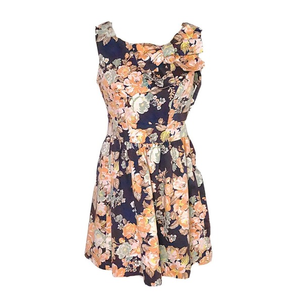 Ixia Floral Dress SZ Small Retro Fit and Flare - Picture 1 of 5